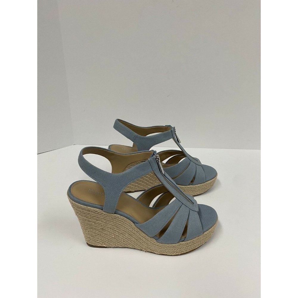 Michael Michael Kors Berkley Espadrille Wedge Sandals Size 10